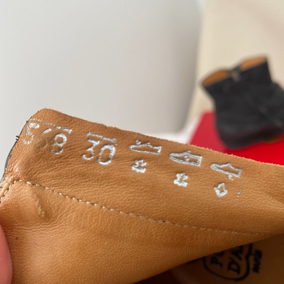 ** KIDS ** Pom D'Api Black Leather "Roadster" Boots, size 30 - Picture 3 of 7